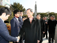 김장수 국방부장관 모교 광주일고 방문